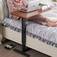 Load image into Gallery viewer, Wooden Height Adjustable Slide Under Couch Laptop Dining Side Table