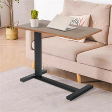 Load image into Gallery viewer, Wooden Height Adjustable Slide Under Couch Laptop Dining Side Table