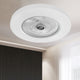 Modern Home Living Room Led Flush Mount Ceiling Fan Light