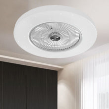 Load image into Gallery viewer, Modern Home Living Room Led Flush Mount Ceiling Fan Light