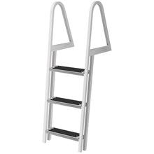 Load image into Gallery viewer, Heavy Duty Aluminum In Ground Pool Boat Deck Ladder Steps