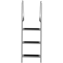 Load image into Gallery viewer, Heavy Duty Aluminum In Ground Pool Boat Deck Ladder Steps