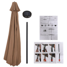 Load image into Gallery viewer, Luxury Outdoor Cantilever Patio Umbrella With Solar Powered LED Lights