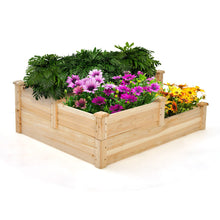 Load image into Gallery viewer, Raised Wooden Vegetable Herb Flower Garden Multi Planter Box