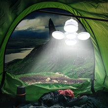 Load image into Gallery viewer, Solar Powered USB Rechargeable Outdoors LED Camping Tent Lantern Light