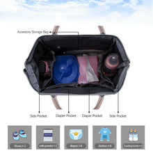 Load image into Gallery viewer, USB Baby Diaper Bag With Feeding Bottle Bag - Until Times Up