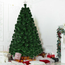 Load image into Gallery viewer, 7' Pre-Lit Fiber Optic Artificial Christmas Tree w/ 280 LED Lights & Top Star - Until Times Up