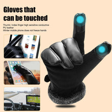 Load image into Gallery viewer, -30℃ Leather Waterproof Winter Warm Ski Gloves | Touch Screen Compatible - Until Times Up