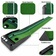 Load image into Gallery viewer, Indoor Golf Putting Green 10' Auto Return Practice Mat