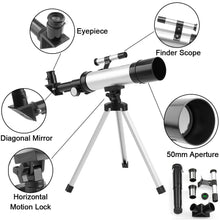 Load image into Gallery viewer, 360x50mm 90x Zoom Astronomical Telescope + Tripod - Until Times Up