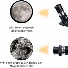 Load image into Gallery viewer, Professional Astronomical 150x Magnification Refracting Telescope 300/70mm With Tripod Phone Adapter - Until Times Up