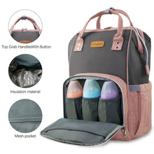Load image into Gallery viewer, USB Baby Diaper Bag With Feeding Bottle Bag - Until Times Up