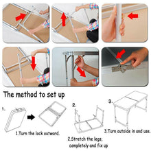 Load image into Gallery viewer, Portable Aluminum Folding Table Indoor/Outdoor