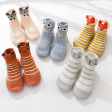 Load image into Gallery viewer, Infant Toddler Cartoon Animals Non-slip First Walkers Baby Elastic Socks Shoes