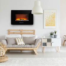 Load image into Gallery viewer, Wall Mounted / Freestanding Electric LED Realistic Flame Fireplace Space Heater