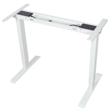 Load image into Gallery viewer, White FlexiDesk Electric Standing Desk Adjustable Height w/ Memory Store Control - Until Times Up