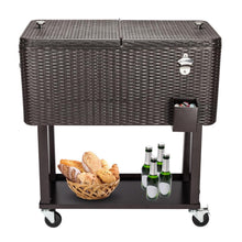 Load image into Gallery viewer, Large Wheeled Outdoor Patio Party Ice Box Beverage Cooler Chest
