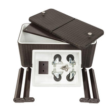 Load image into Gallery viewer, Large Wheeled Outdoor Patio Party Ice Box Beverage Cooler Chest