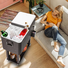 Load image into Gallery viewer, Large Wheeled Outdoor Patio Party Ice Box Beverage Cooler Chest