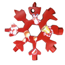 Load image into Gallery viewer, 18 In 1 Snowflake Tactical Keychain Multi Tool
