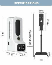 Load image into Gallery viewer, Automatic Sanitizer Dispenser Infrared Thermometer Touchless with Floor stand