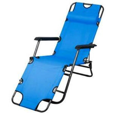 Load image into Gallery viewer, Heavy Duty Portable Reclining Folding Beach Sun Lounge Chair