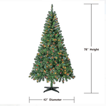 Load image into Gallery viewer, Christmas Tree 6.5 ft With 300 Pre-Strung Mini Lights, Stand Included - Until Times Up