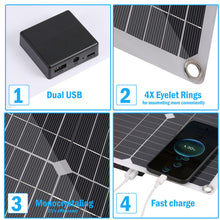 Load image into Gallery viewer, 6000W Complete Solar Panel Kit Solar Power Generator 100A Home 110V Grid System