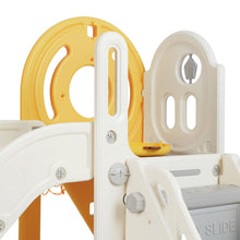 Load image into Gallery viewer, New 5 in 1 Toddler Slide Freestanding Kids Playground w/ Climber,Basketball Hoop