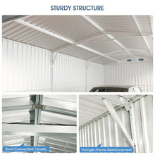 Load image into Gallery viewer, Heavy Duty Car Garage Galvani Steel Storage Outdoor Prefab Shed 20'x10'ft Metal