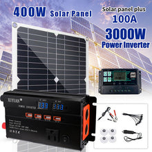 Load image into Gallery viewer, 6000W Complete Solar Panel Kit Solar Power Generator 100A Home 110V Grid System