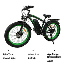 Load image into Gallery viewer, Electric Bike 1500W Fat Tire Ebikes for Adult 48V 15AH Dual Motor 45KMH 55
