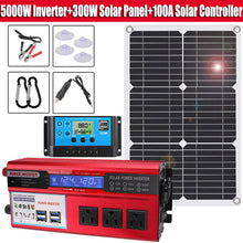 Load image into Gallery viewer, 6000W Complete Solar Panel Kit Solar Power Generator 100A Home 110V Grid System