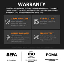 Load image into Gallery viewer, Gas Powered 3500 Watt Portable Inverter Generator Super Quiet 58 dB Home Backup