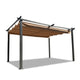 13x10 Ft Outdoor Aluminum Pergolas Patio Retractable Pergola with Canopy
