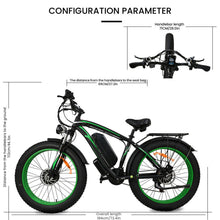 Load image into Gallery viewer, Electric Bike 1500W Fat Tire Ebikes for Adult 48V 15AH Dual Motor 45KMH 55