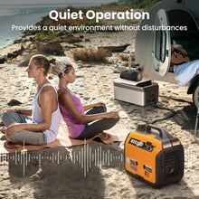 Load image into Gallery viewer, Gas Powered 3500 Watt Portable Inverter Generator Super Quiet 58 dB Home Backup