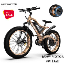 Load image into Gallery viewer, Ebike 26" 1500W 48V Electric Bike Mountain Bicycle E bike Fat Tire