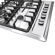 Load image into Gallery viewer, 23'' 4 Burners Built-In Stove Top Gas Cooktop LPG/NG Gas Cooking Cooktop Kitchen