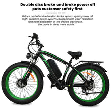 Load image into Gallery viewer, Electric Bike 1500W Fat Tire Ebikes for Adult 48V 15AH Dual Motor 45KMH 55