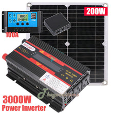 Load image into Gallery viewer, 6000W Complete Solar Panel Kit Solar Power Generator 100A Home 110V Grid System