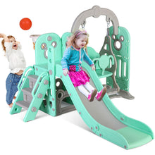 Load image into Gallery viewer, Toddler Slide and Swing Set Indoor Outdoor Playground kids Climber Slide Playset