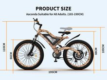 Load image into Gallery viewer, Ebike 26" 1500W 48V Electric Bike Mountain Bicycle E bike Fat Tire