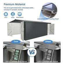 Load image into Gallery viewer, Heavy Duty Car Garage Galvani Steel Storage Outdoor Prefab Shed 20'x10'ft Metal
