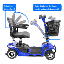 Load image into Gallery viewer, 4 Wheels Mobility Scooter Power Wheelchair Folding Electric Scooters Home Travel