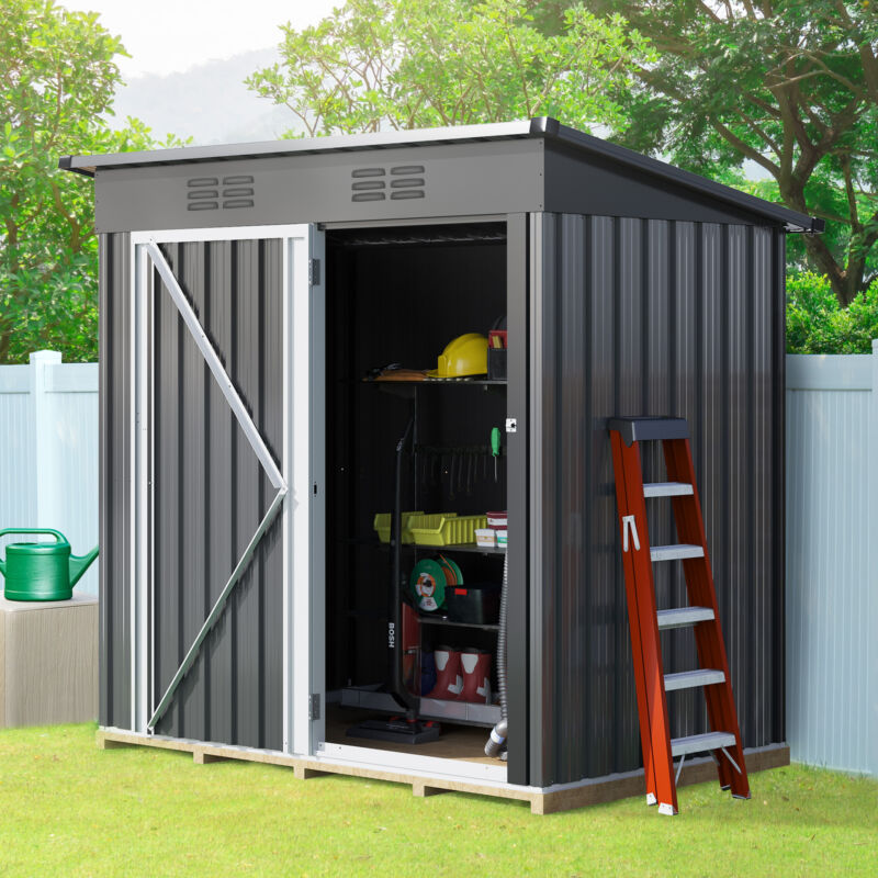 Heavy Duty Tool Sheds Storage Outdoor Storage Shed w/Lockable House tool shed
