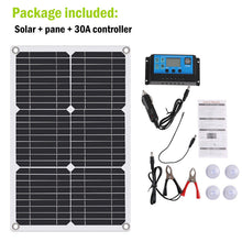 Load image into Gallery viewer, 6000W Complete Solar Panel Kit Solar Power Generator 100A Home 110V Grid System