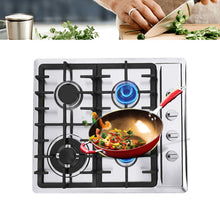 Load image into Gallery viewer, 23'' 4 Burners Built-In Stove Top Gas Cooktop LPG/NG Gas Cooking Cooktop Kitchen