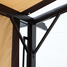 Load image into Gallery viewer, 12 x 9 Ft Patio Retractable Steel Pergola, Outdoor Canopy Gazebo Shade