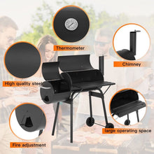 Load image into Gallery viewer, 43" BBQ Grill Charcoal Barbecue Pit Outdoor Patio Backyard Meat Cooker Smoker Grill